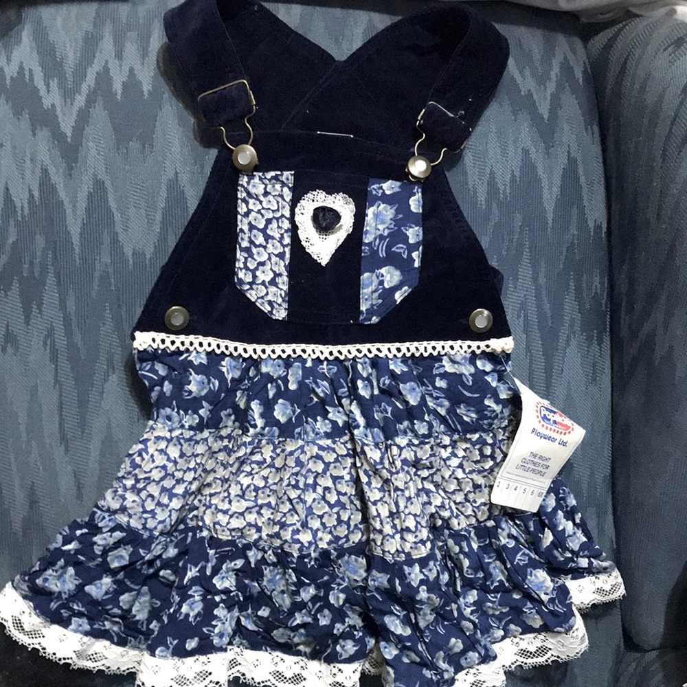 Popsicle size 2 little girls overall dress
